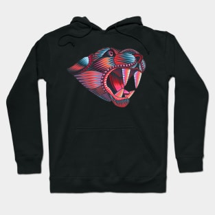 Mexican jaguar hand drawn vector illustration Hoodie